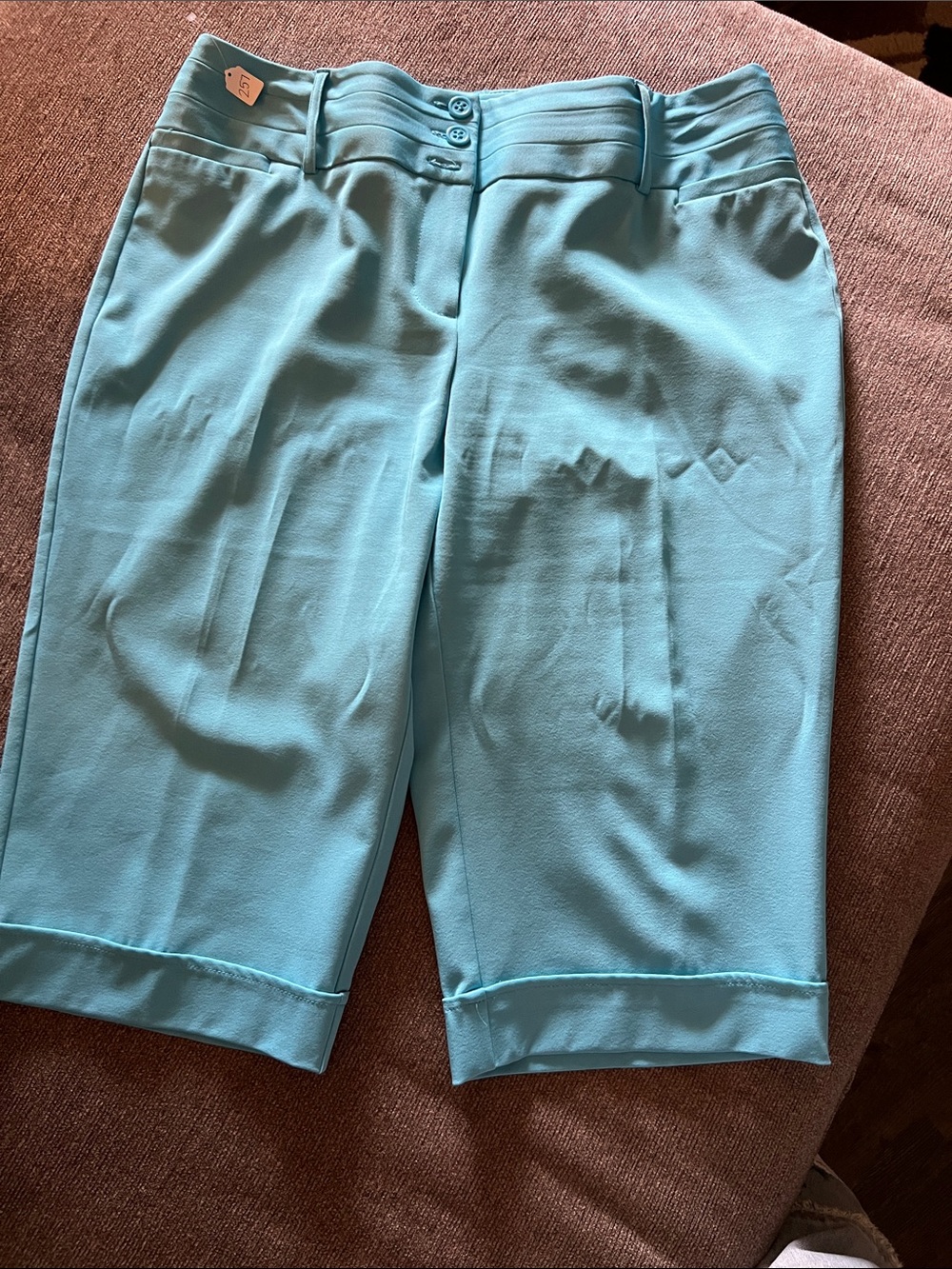 Cato Aqua Blue Capris